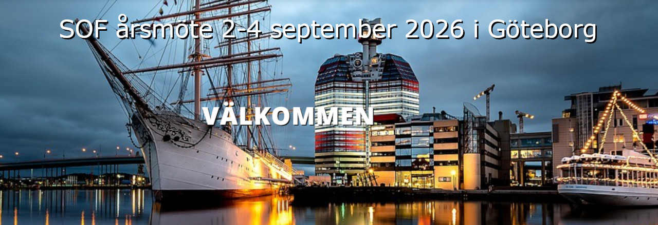 Banner SOF årsmöte 2-4 september 2026 i Göteborg